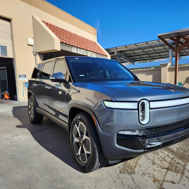 Grey Rivian R1T at 68 Auto Film in Milpitas